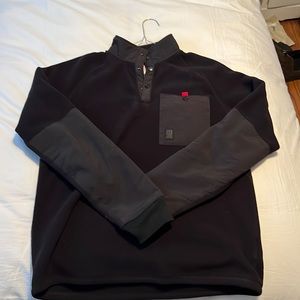TOPO Pullover Fleece- Retro Style- Size Medium- Black